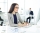Smiling accountant entering data in office